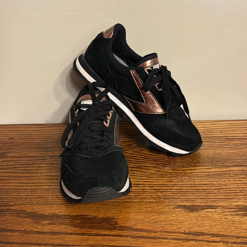 Brooks Vanguard Old School Sneaker Metallic Rose & Black - 8